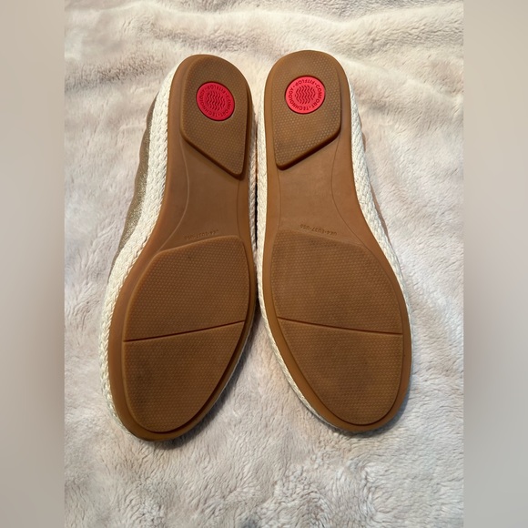 Rose Gold FitFlop espadrilles size 6 - Picture 2 of 5